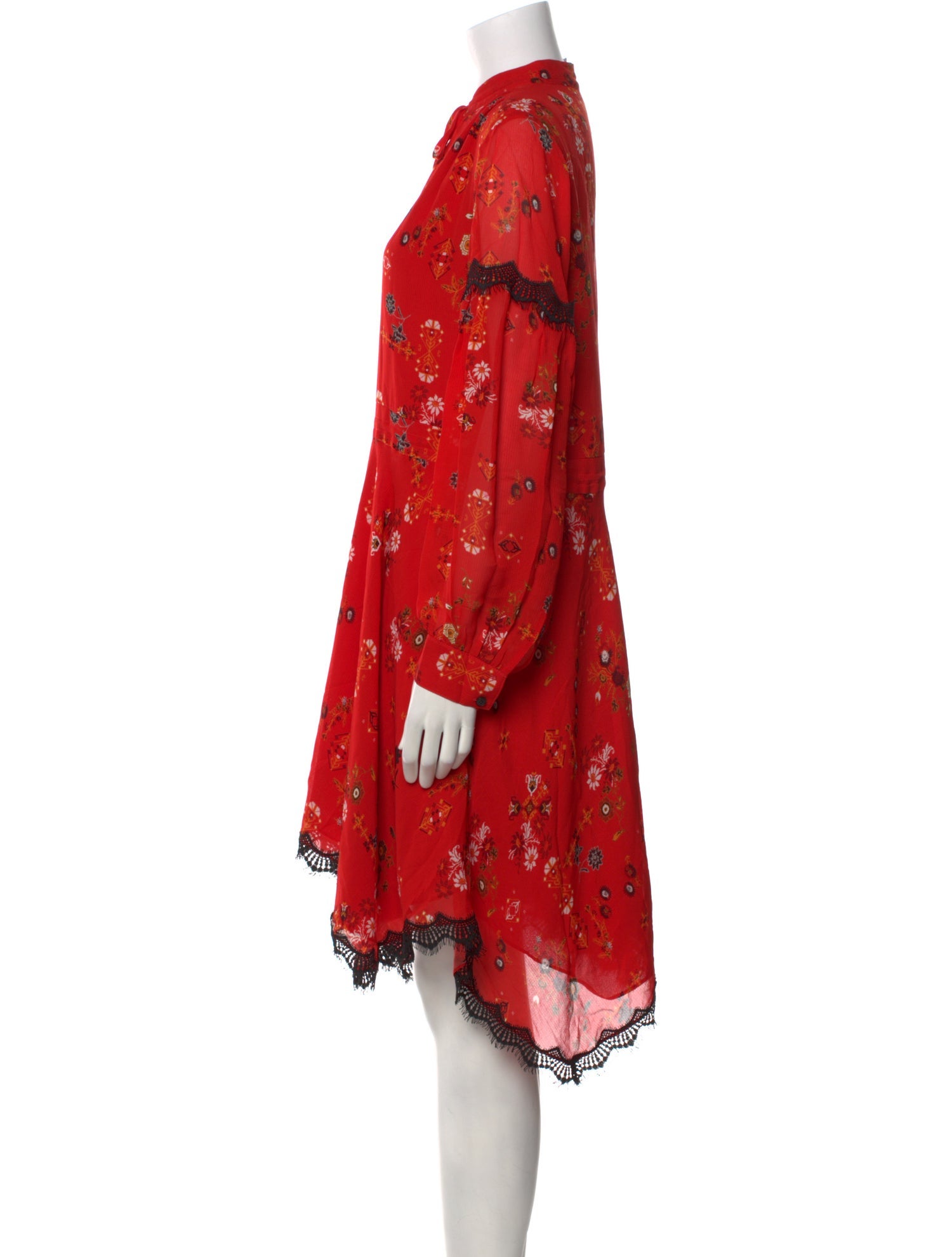 Derek Lam 10 Crosby Silk Knee-Length Dress