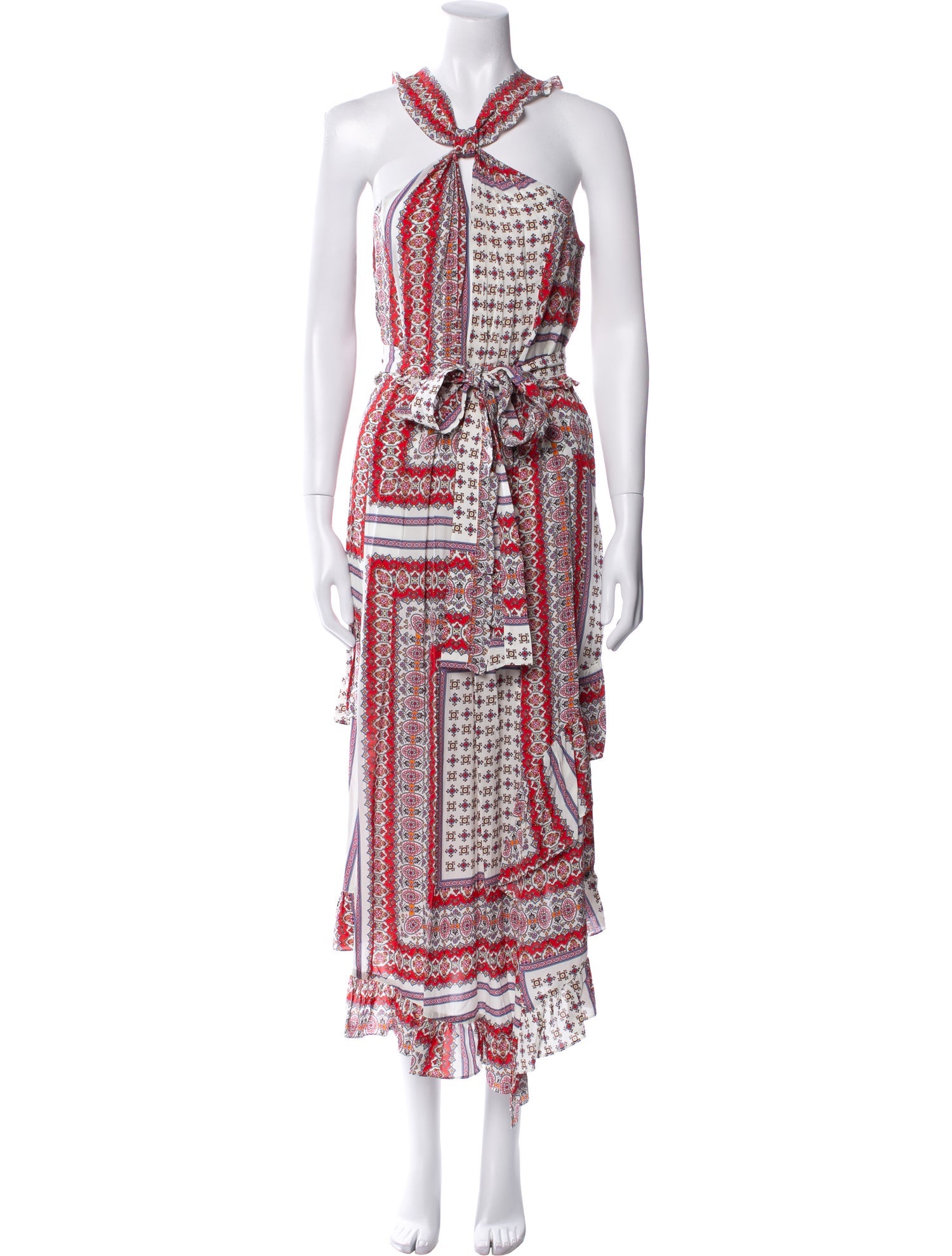 Derek Lam 10 Crosby Printed Long Dress w/ Tags