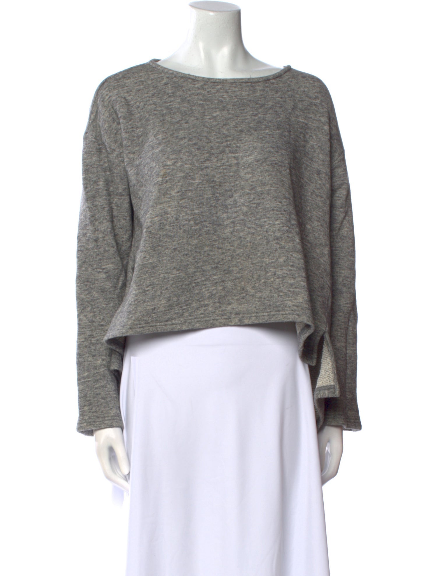 Derek Lam 10 Crosby Bateau Neckline Long Sleeve Sweatshirt