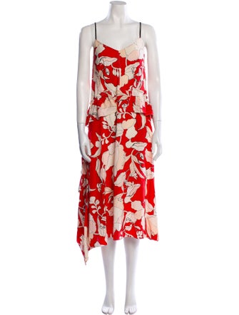 Derek Lam 10 Crosby Silk Midi Length Dress