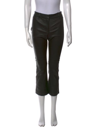 Derek Lam 10 Crosby Lamb Leather Straight Leg Pants
