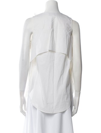 Derek Lam 10 Crosby V-Neck Sleeveless Blouse