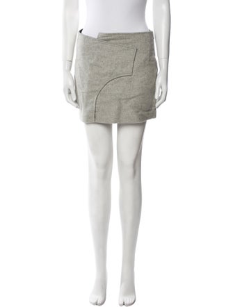 Derek Lam 10 Crosby Virgin Wool Mini Skirt