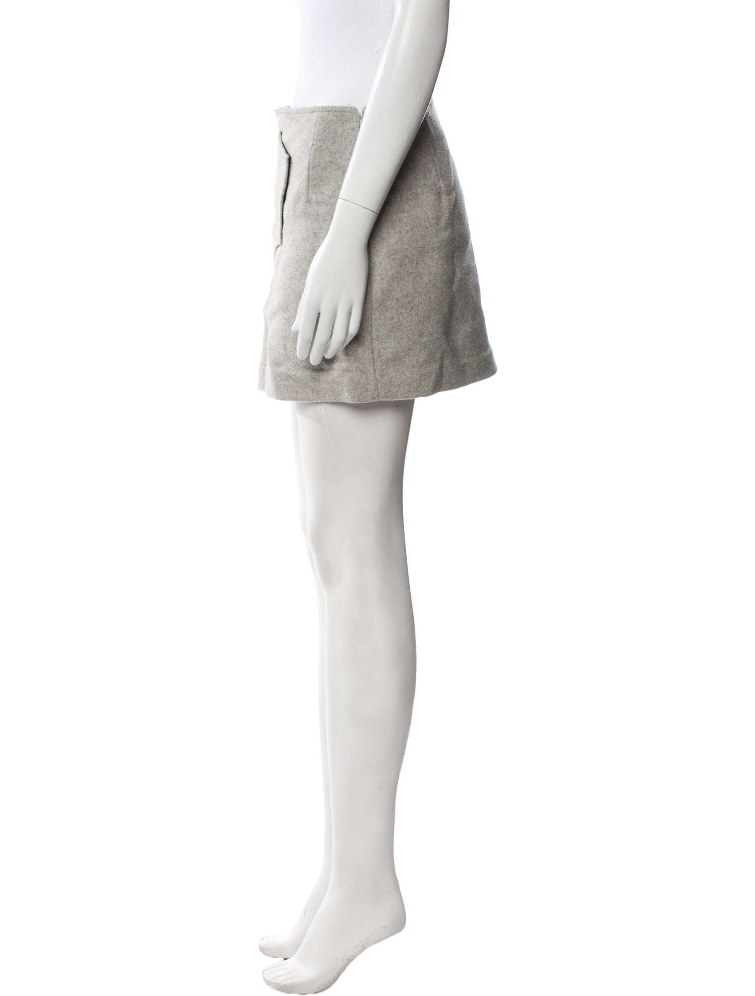 Derek Lam 10 Crosby Virgin Wool Mini Skirt