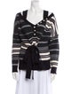 Derek Lam 10 Crosby Striped V-Neck Sweater