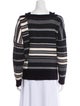 Derek Lam 10 Crosby Striped V-Neck Sweater