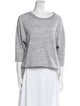 Derek Lam 10 Crosby Bateau Neckline Three-Quarter Sleeve Sweatshirt