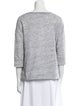 Derek Lam 10 Crosby Bateau Neckline Three-Quarter Sleeve Sweatshirt