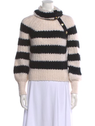Derek Lam 10 Crosby Striped Turtleneck Sweater