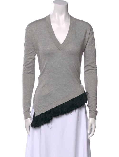 Derek Lam 10 Crosby Silk V-Neck Top