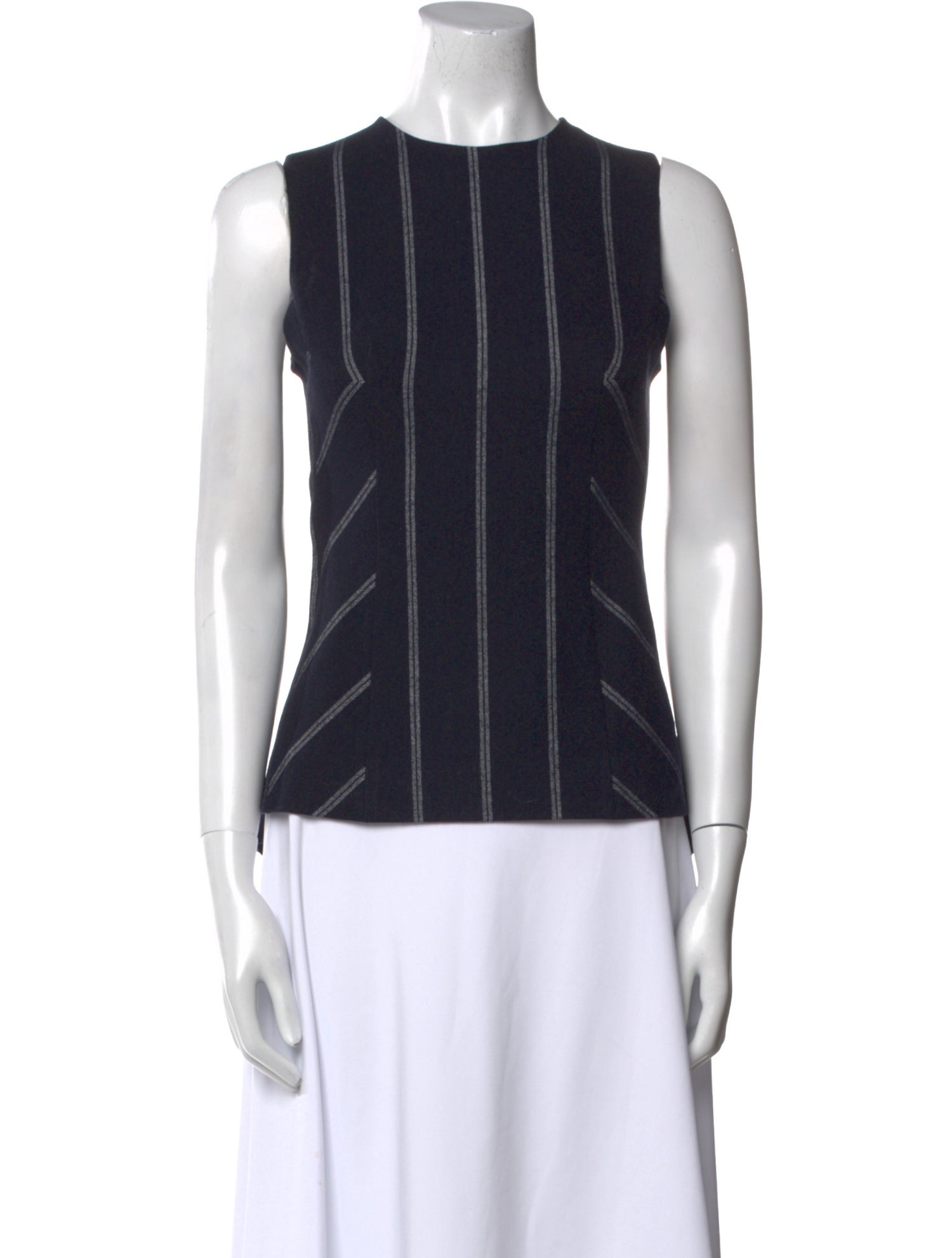 Derek Lam 10 Crosby Striped Crew Neck Top