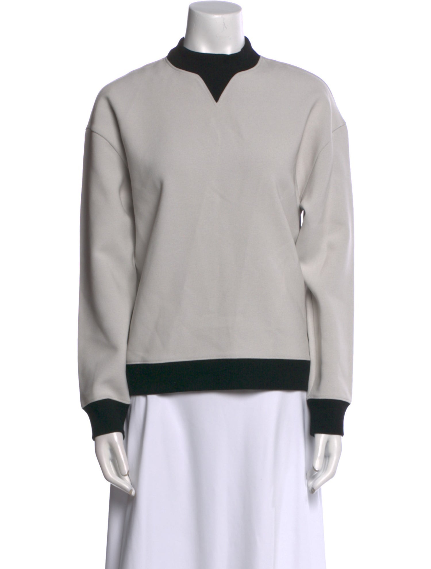 Derek Lam 10 Crosby Mock Neck Long Sleeve Sweatshirt w/ Tags