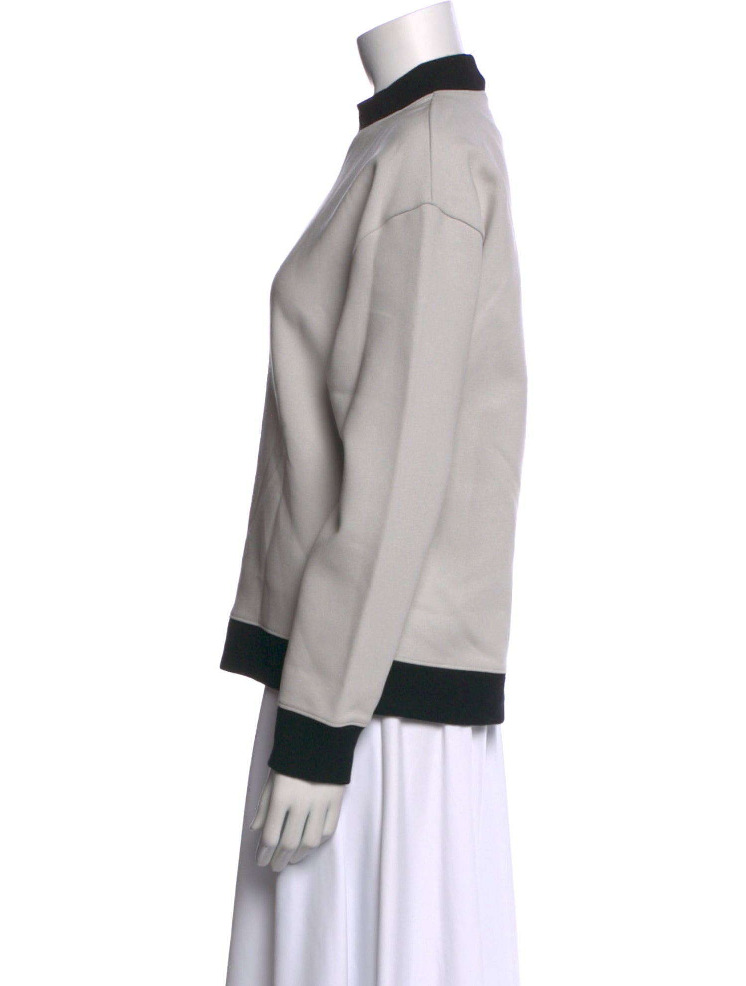 Derek Lam 10 Crosby Mock Neck Long Sleeve Sweatshirt w/ Tags