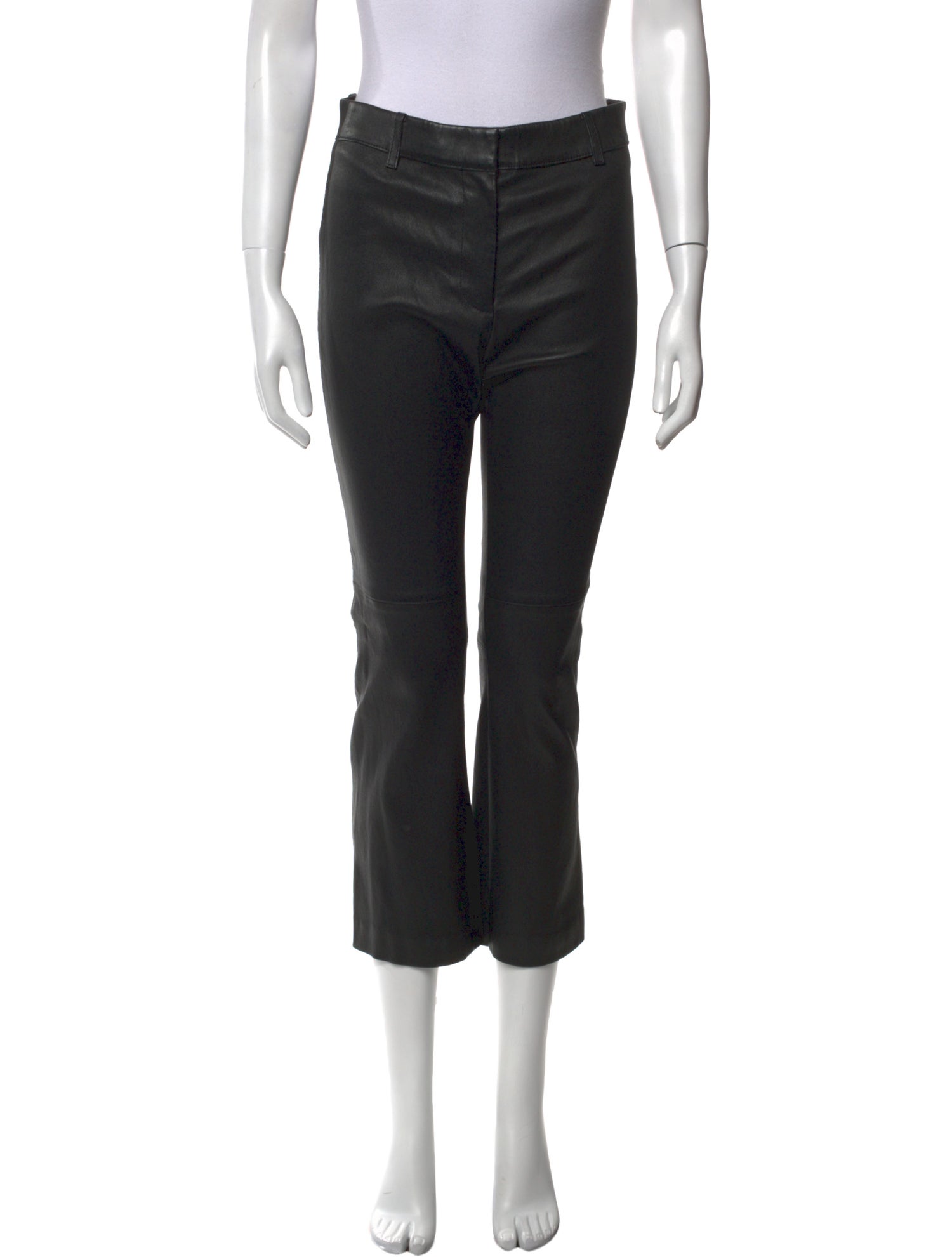 Derek Lam 10 Crosby Lamb Leather Straight Leg Pants