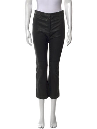 Derek Lam 10 Crosby Lamb Leather Straight Leg Pants