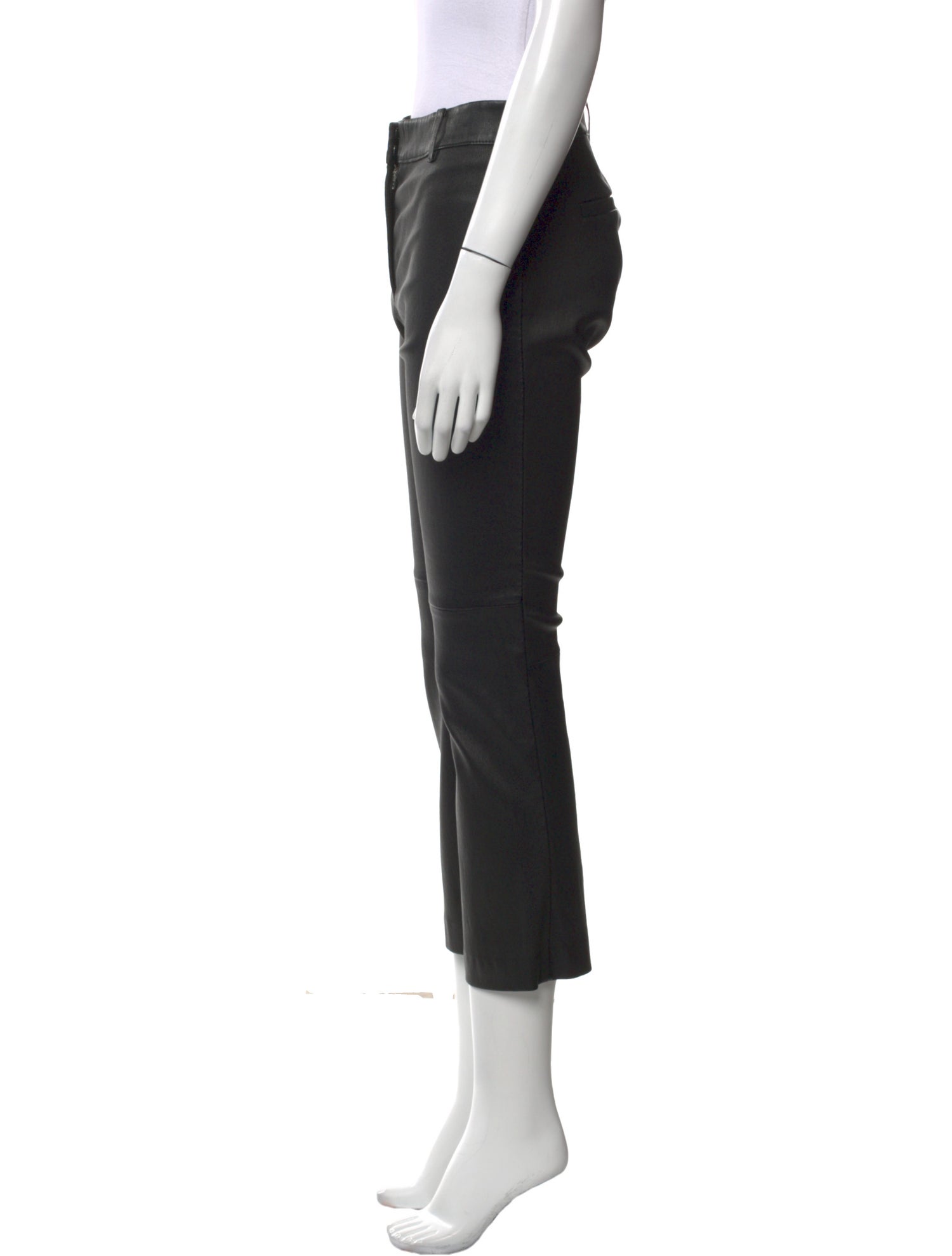 Derek Lam 10 Crosby Lamb Leather Straight Leg Pants