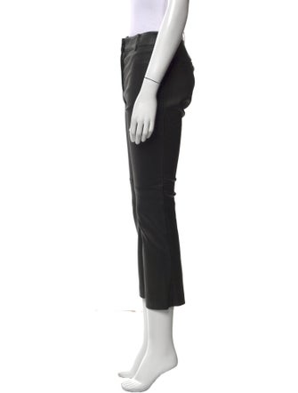 Derek Lam 10 Crosby Lamb Leather Straight Leg Pants