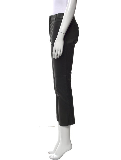 Derek Lam 10 Crosby Lamb Leather Straight Leg Pants