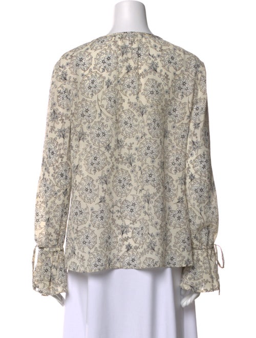 Derek Lam 10 Crosby Silk Floral Print Blouse