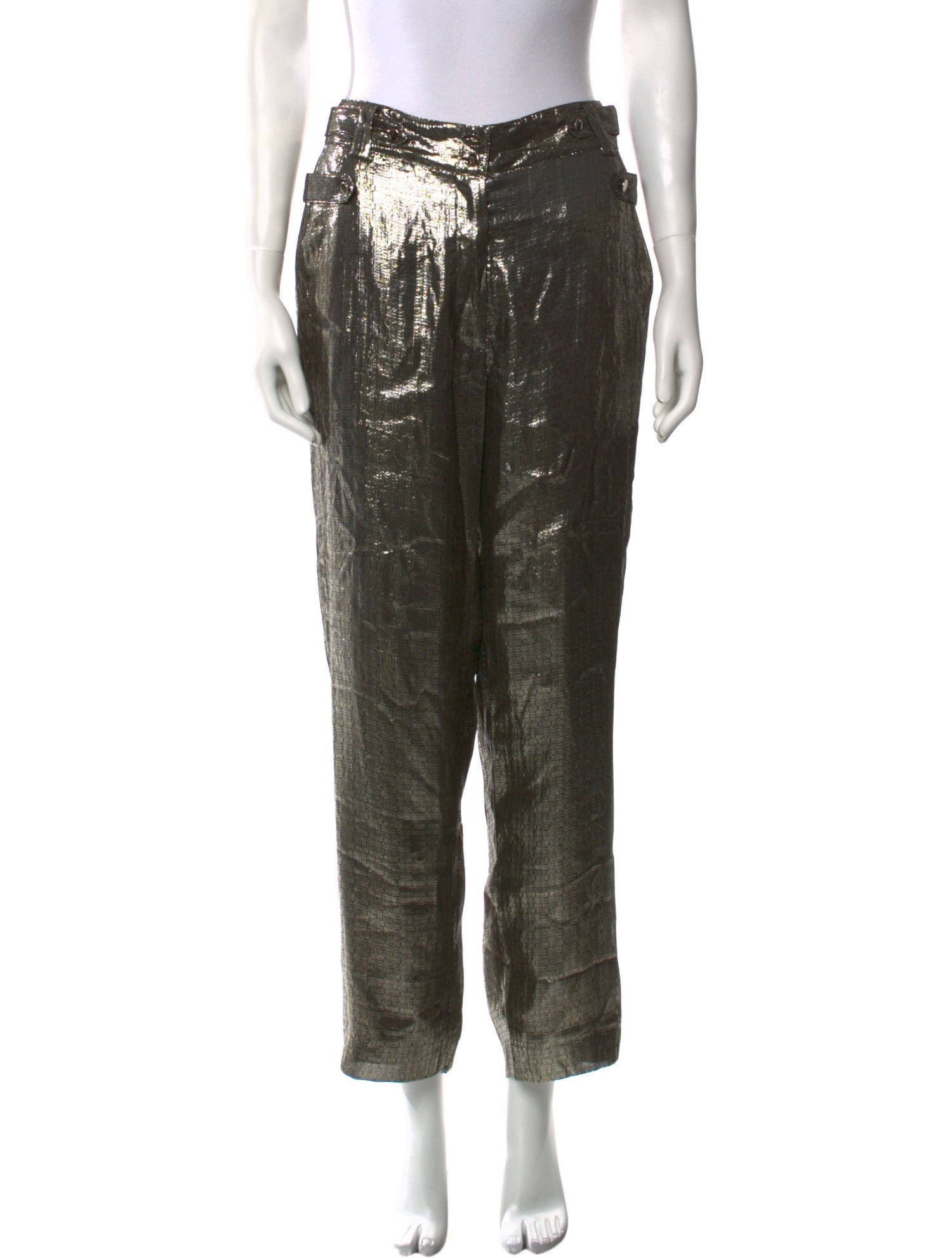 Derek Lam 10 Crosby Silk Straight Leg Pants