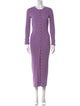 Derek Lam 10 Crosby Crew Neck Long Dress