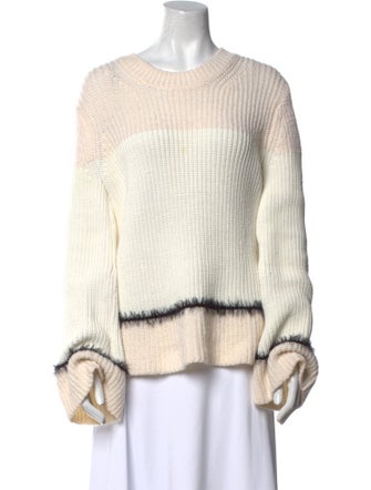 Derek Lam 10 Crosby Striped Crew Neck Sweater