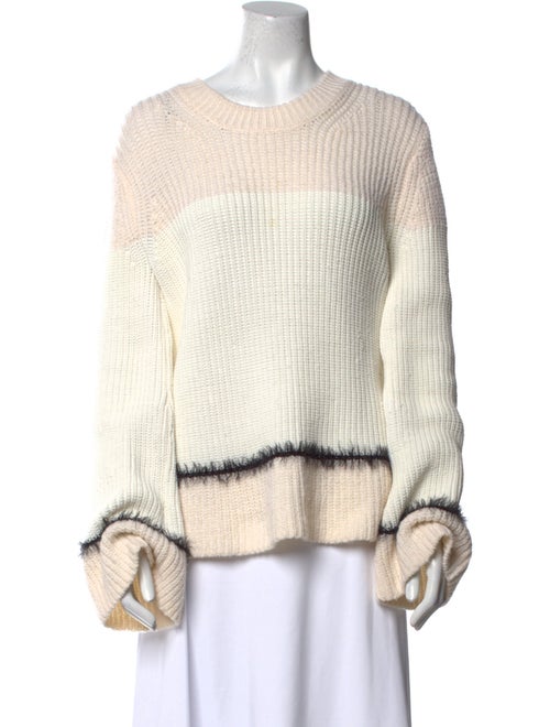 Derek Lam 10 Crosby Striped Crew Neck Sweater