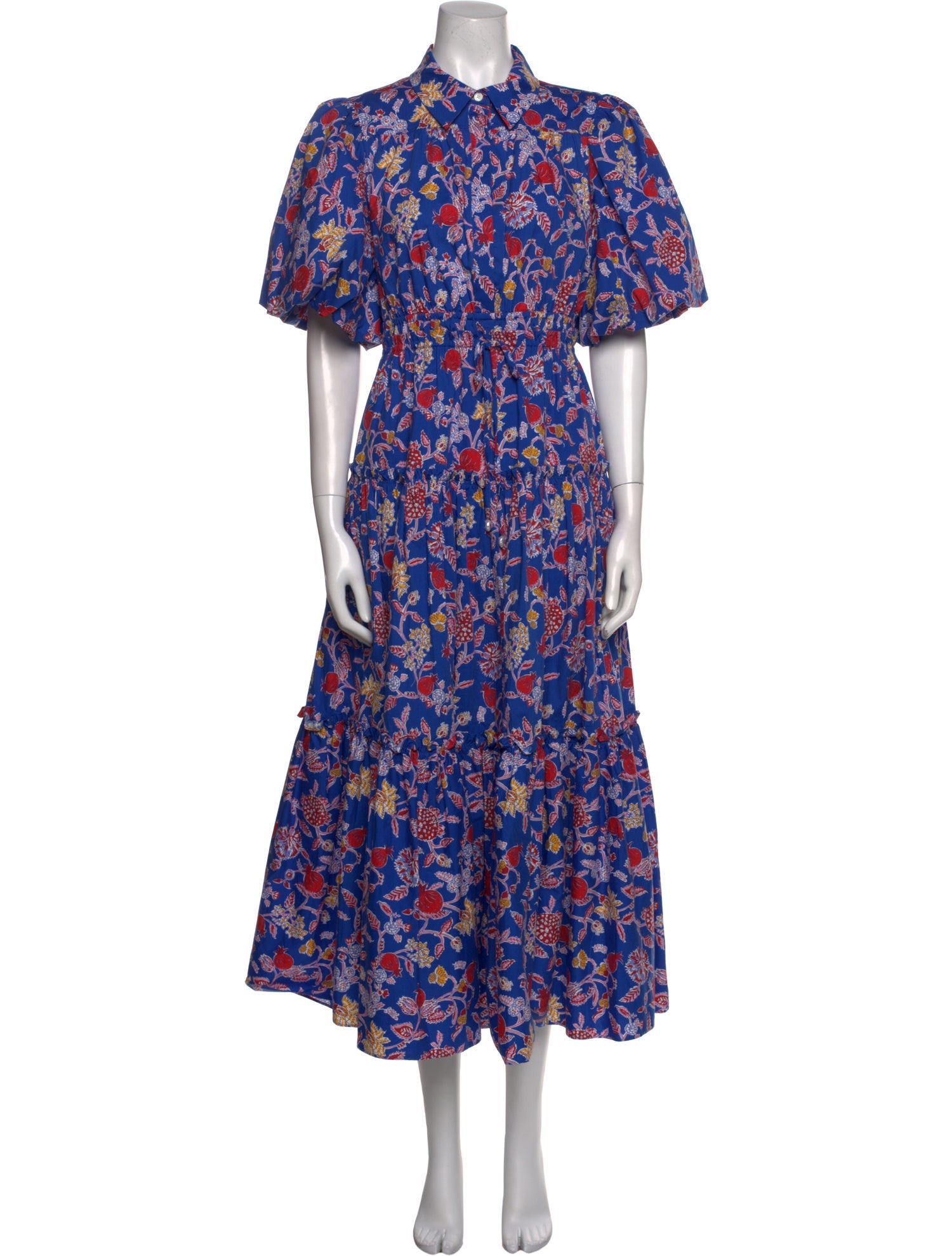 Derek Lam 10 Crosby Floral Print Long Dress