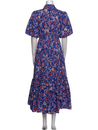 Derek Lam 10 Crosby Floral Print Long Dress