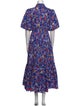 Derek Lam 10 Crosby Floral Print Long Dress