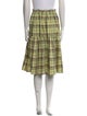 Derek Lam 10 Crosby Plaid Print Knee-Length Skirt