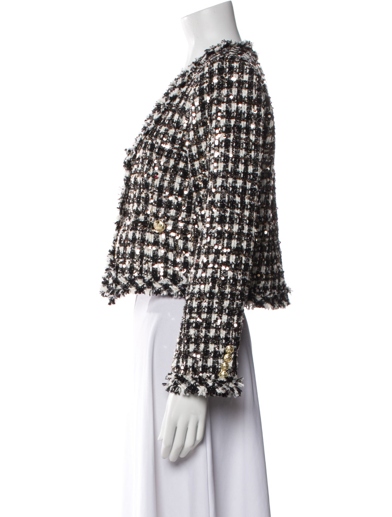 Derek Lam 10 Crosby Tweed Pattern Evening Jacket