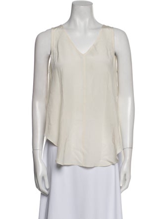 Derek Lam 10 Crosby Silk V-Neck Blouse