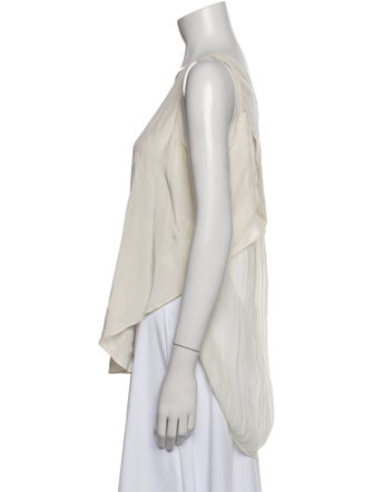 Derek Lam 10 Crosby Silk V-Neck Blouse