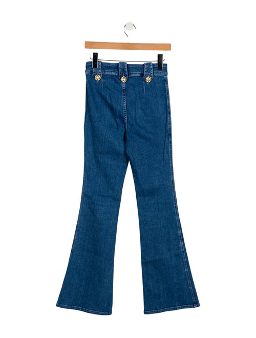 Derek Lam 10 Crosby Mid-Rise Wide Leg Jeans