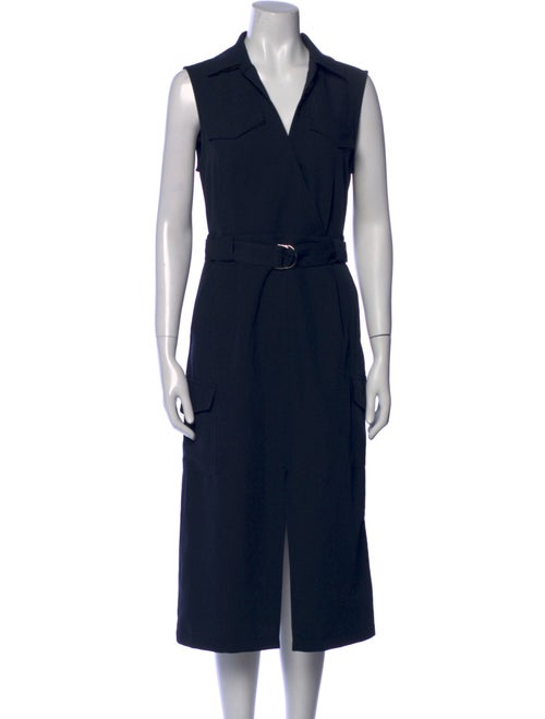 Derek Lam 10 Crosby V-Neck Midi Length Dress