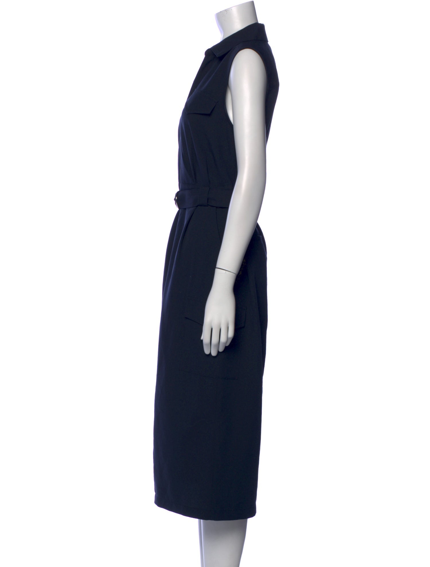 Derek Lam 10 Crosby V-Neck Midi Length Dress