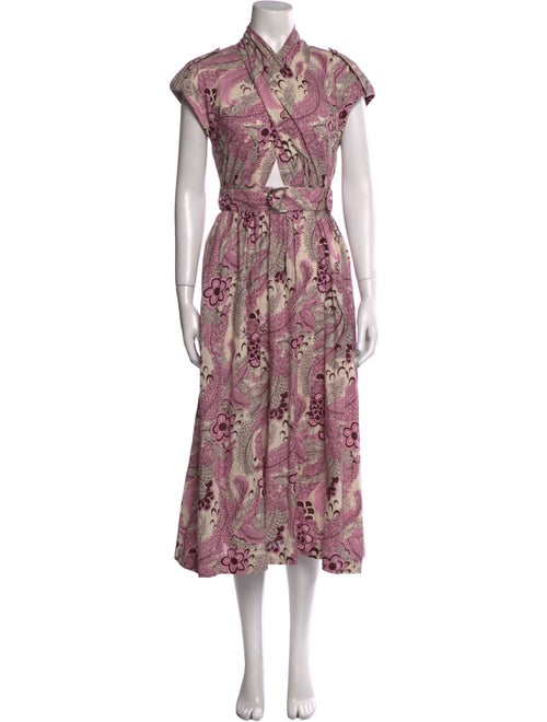Derek Lam 10 Crosby Floral Print Midi Length Dress