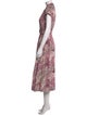 Derek Lam 10 Crosby Floral Print Midi Length Dress