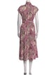 Derek Lam 10 Crosby Floral Print Midi Length Dress