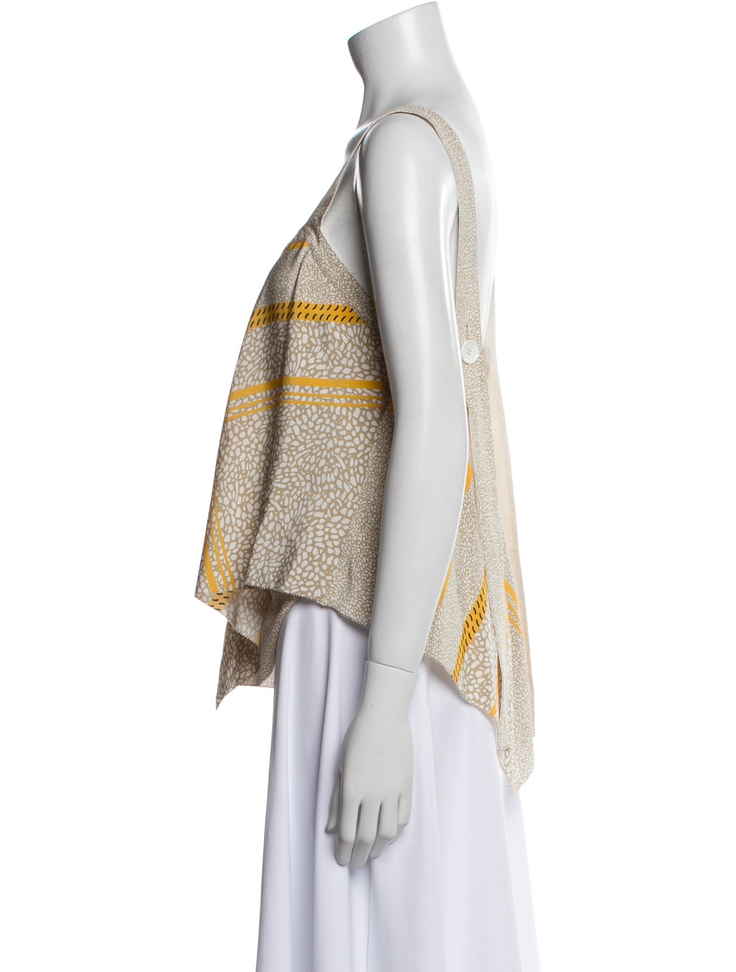 Derek Lam 10 Crosby Silk Printed Top w/ Tags