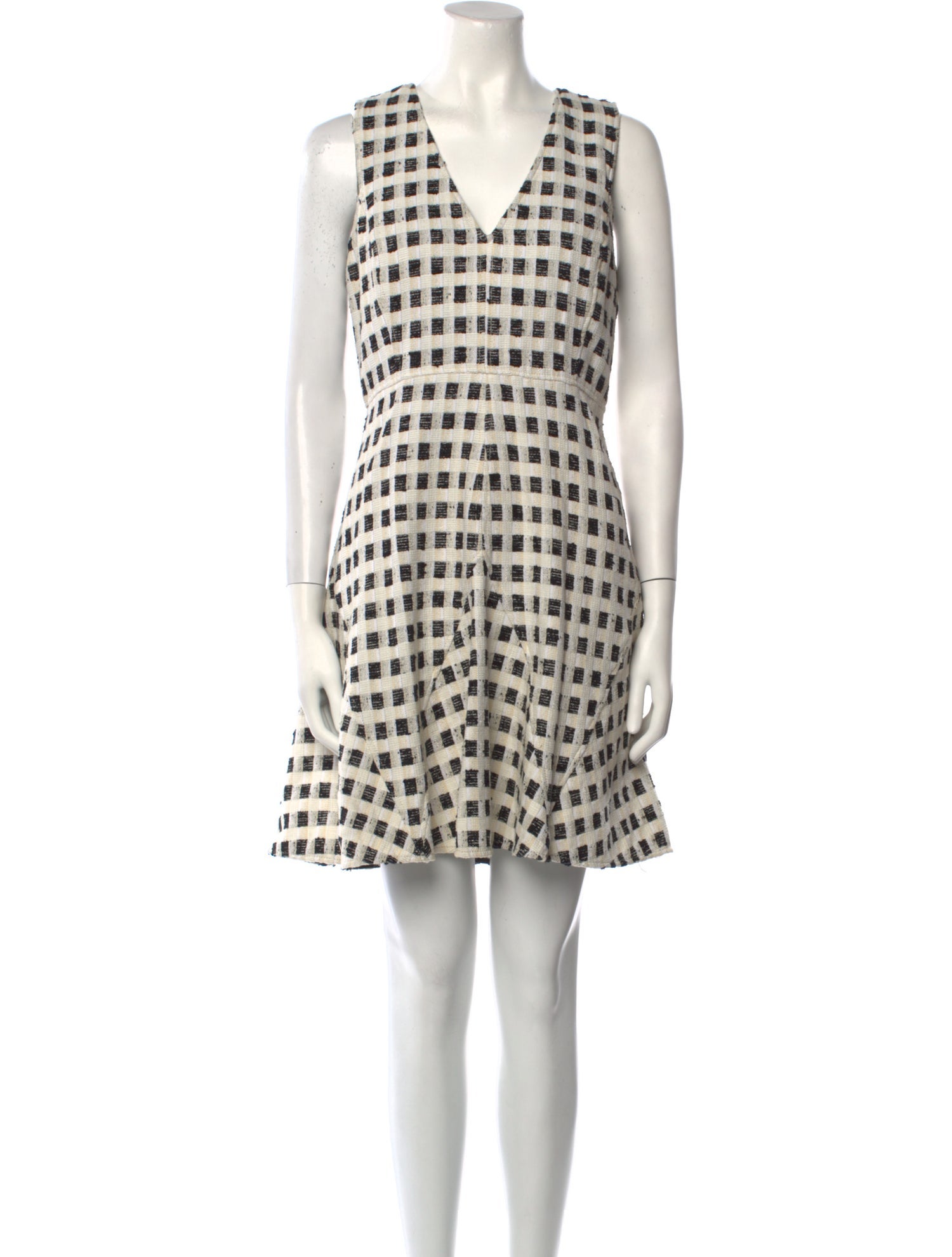 Derek Lam 10 Crosby Plaid Print Mini Dress
