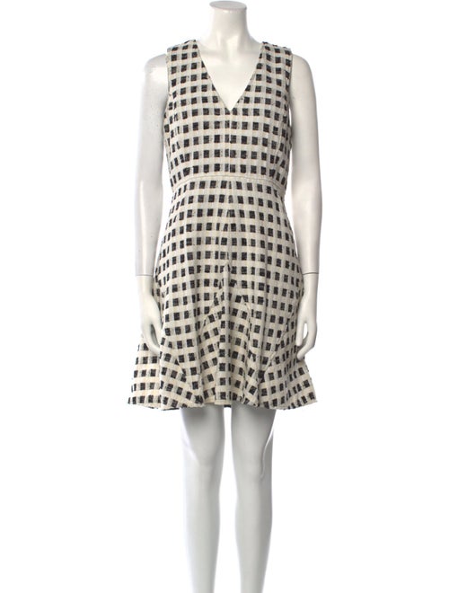 Derek Lam 10 Crosby Plaid Print Mini Dress