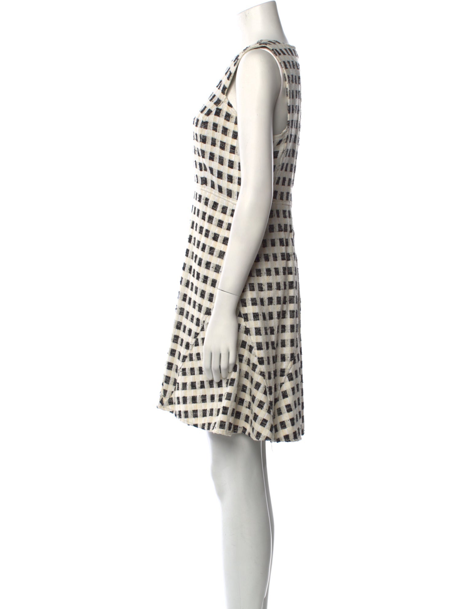 Derek Lam 10 Crosby Plaid Print Mini Dress