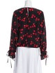 Derek Lam 10 Crosby Silk Floral Print Crop Top