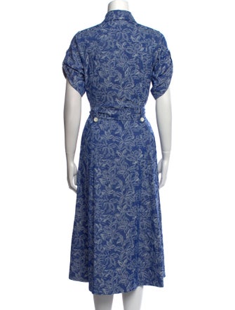 Derek Lam 10 Crosby Floral Print Midi Length Dress