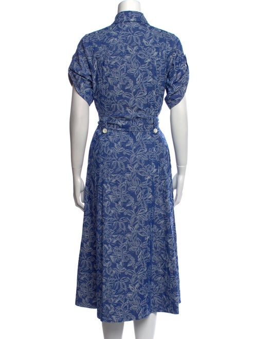 Derek Lam 10 Crosby Floral Print Midi Length Dress