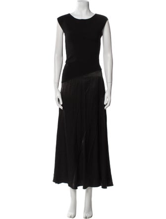 Derek Lam 10 Crosby Crew Neck Long Dress