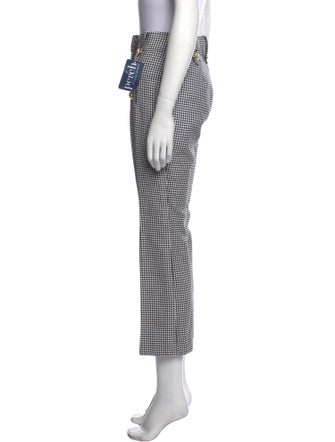 Derek Lam 10 Crosby Plaid Print Wide Leg Pants