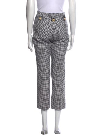 Derek Lam 10 Crosby Plaid Print Wide Leg Pants